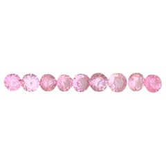 Vibrant Baby Pink Natural Spinel Loose Gemstones Jewelry Size Round Lot 2.50 Ct