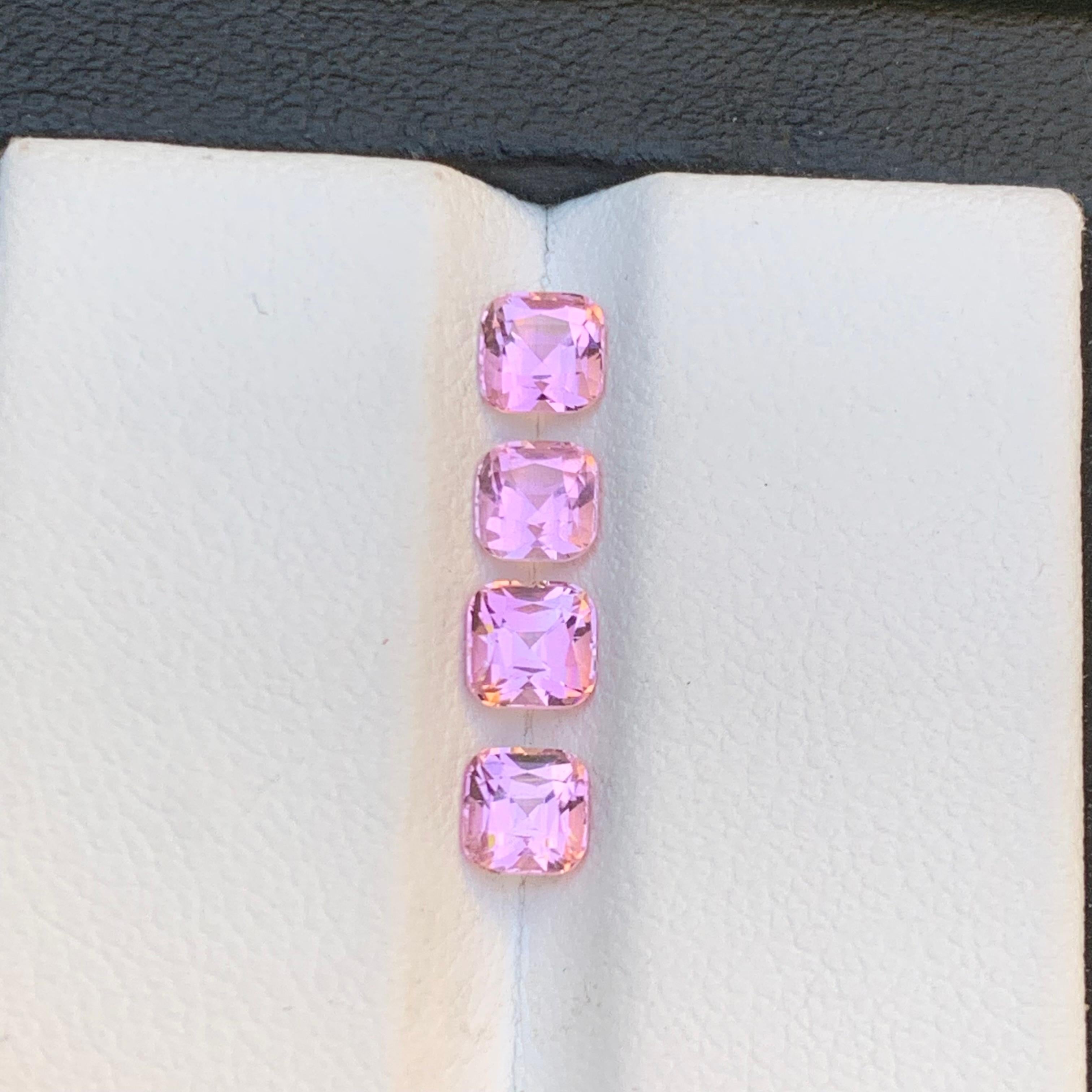 Vibrant Baby Pink Natural Tourmaline Earrings Loose Gemstones Pairs 1.60Ct-Jewel For Sale 6
