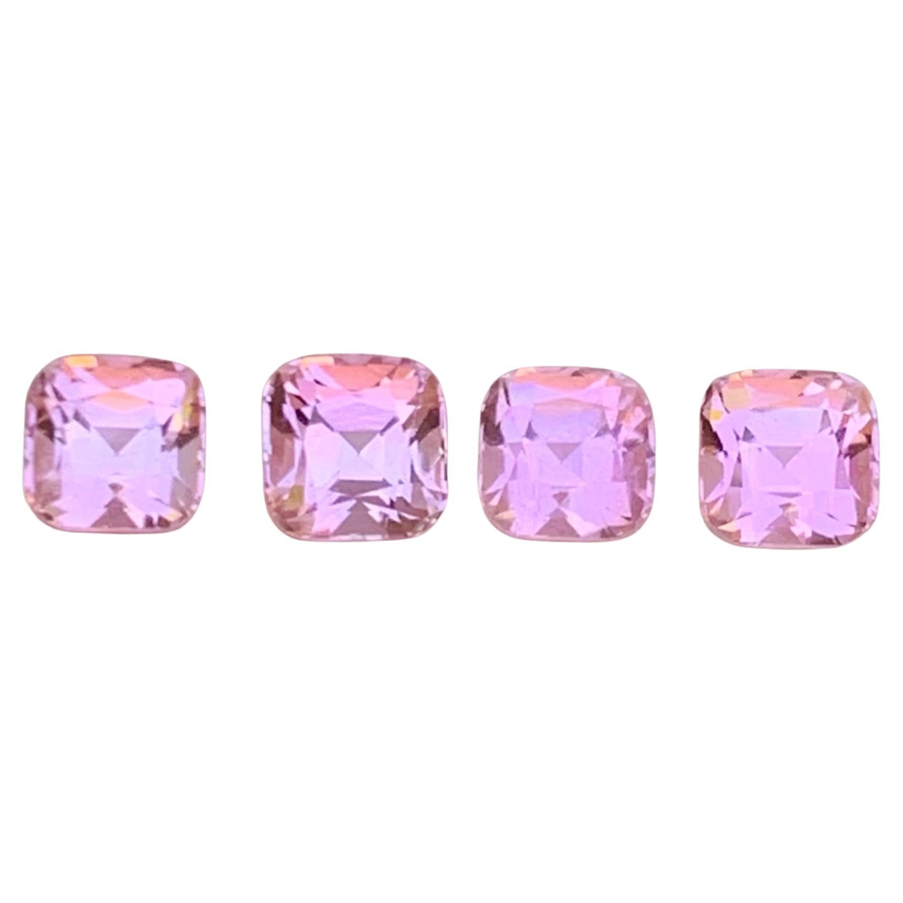 Vibrant Baby Pink Natural Tourmaline Earrings Loose Gemstones Pairs 1.60Ct-Jewel For Sale