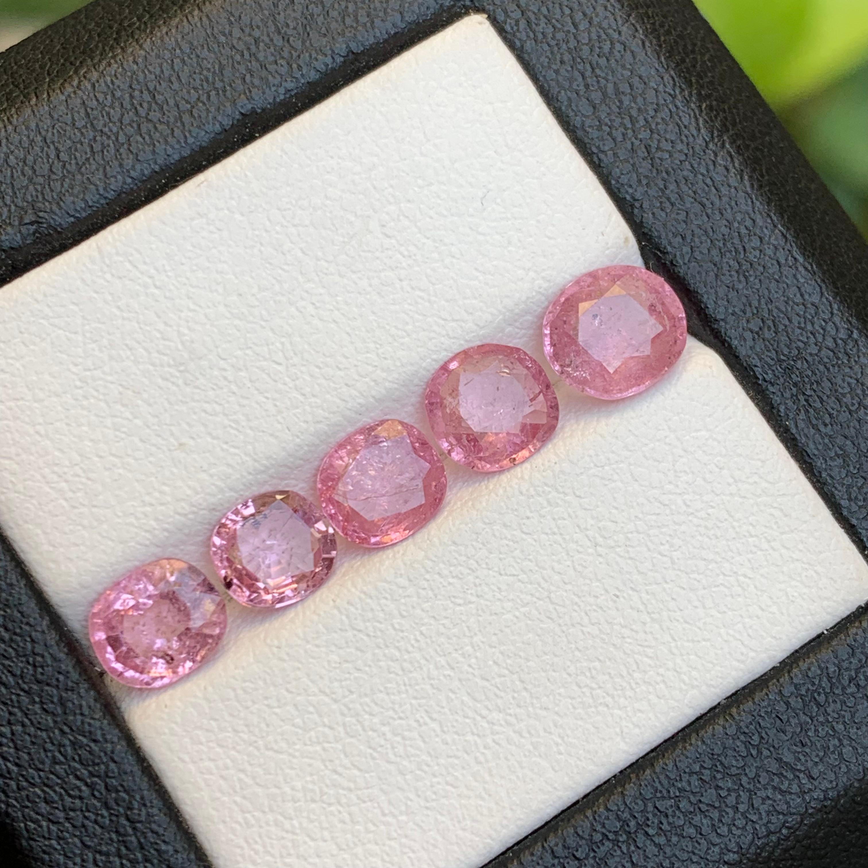 Spinello rosa vibrante 5,39 carati Nature Gemme sciolte Dimensione Gioielli Lotto-Rotondo in vendita 4