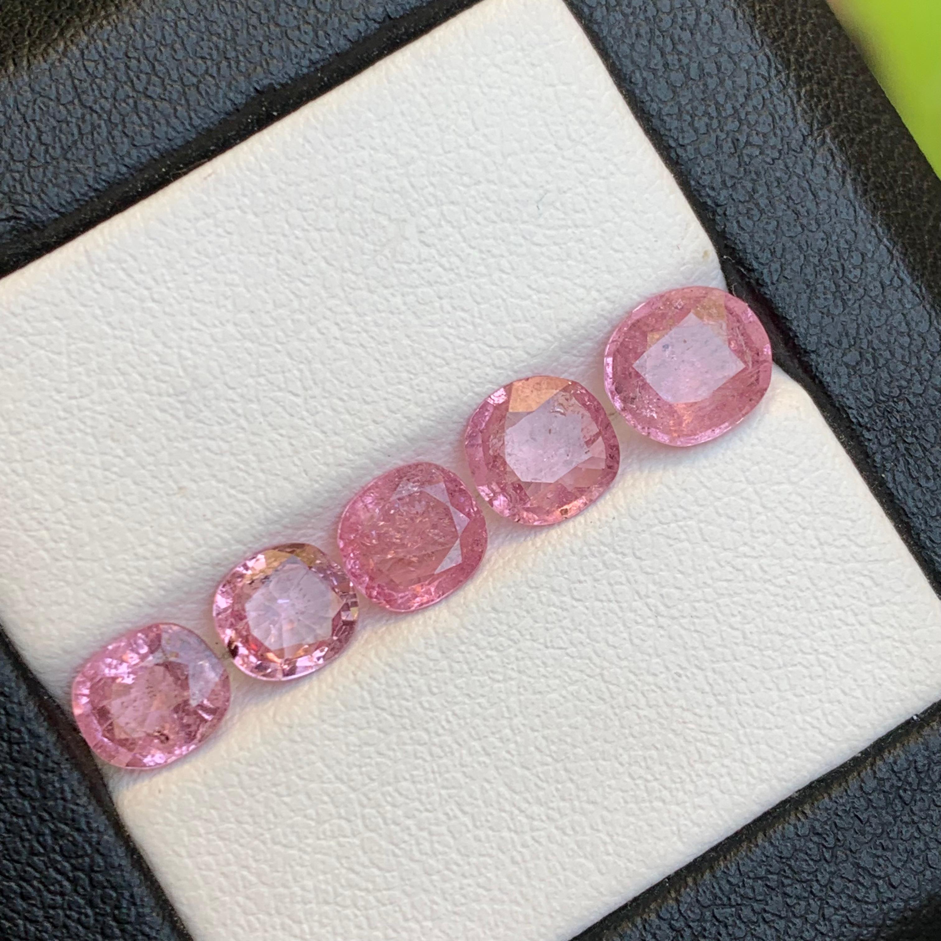 Spinello rosa vibrante 5,39 carati Nature Gemme sciolte Dimensione Gioielli Lotto-Rotondo in vendita 6