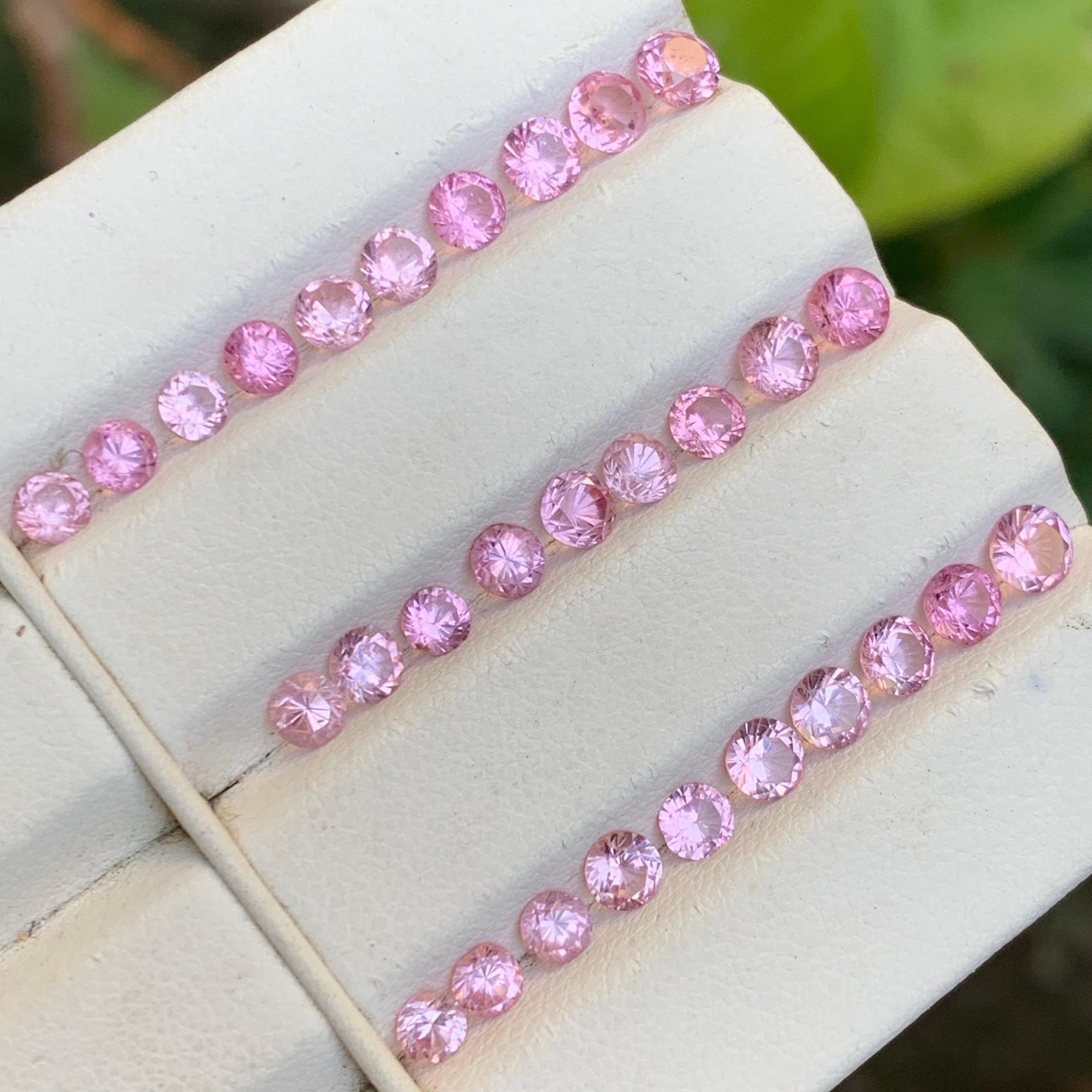 Vibrante Espinela Rosa Bebé 8.29 Ct Natural Lote de Piedras Preciosas Sueltas Tamaño Joyería 5