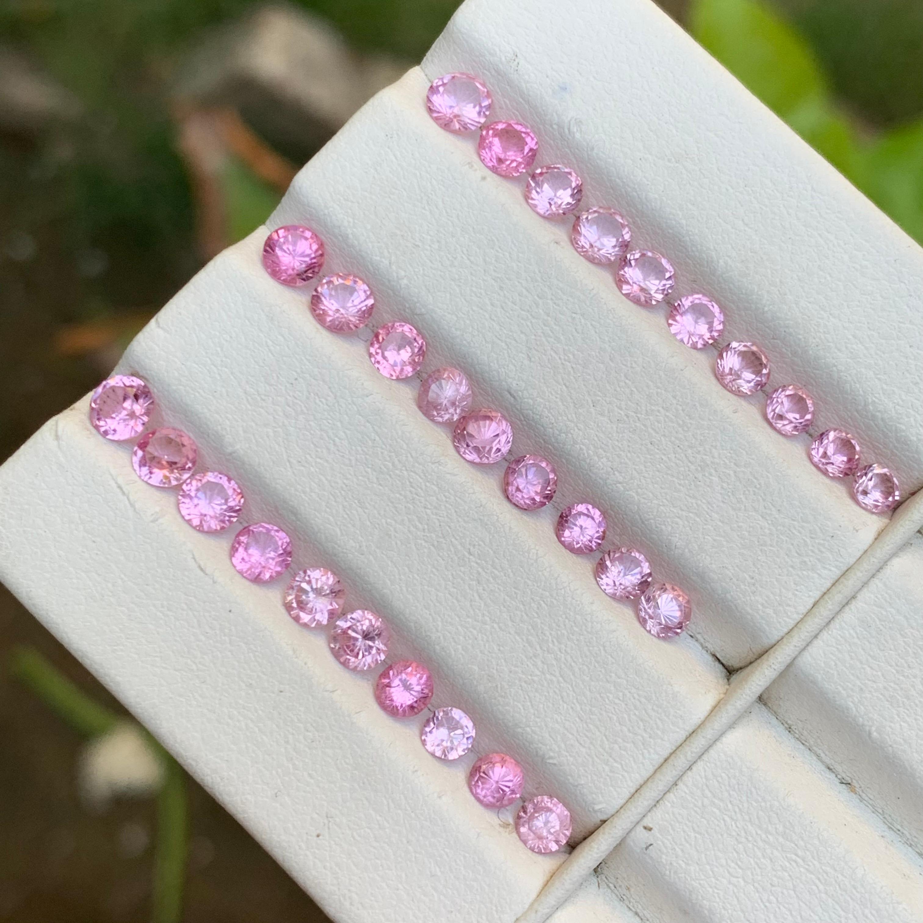 Vibrante Espinela Rosa Bebé 8.29 Ct Natural Lote de Piedras Preciosas Sueltas Tamaño Joyería Contemporáneo