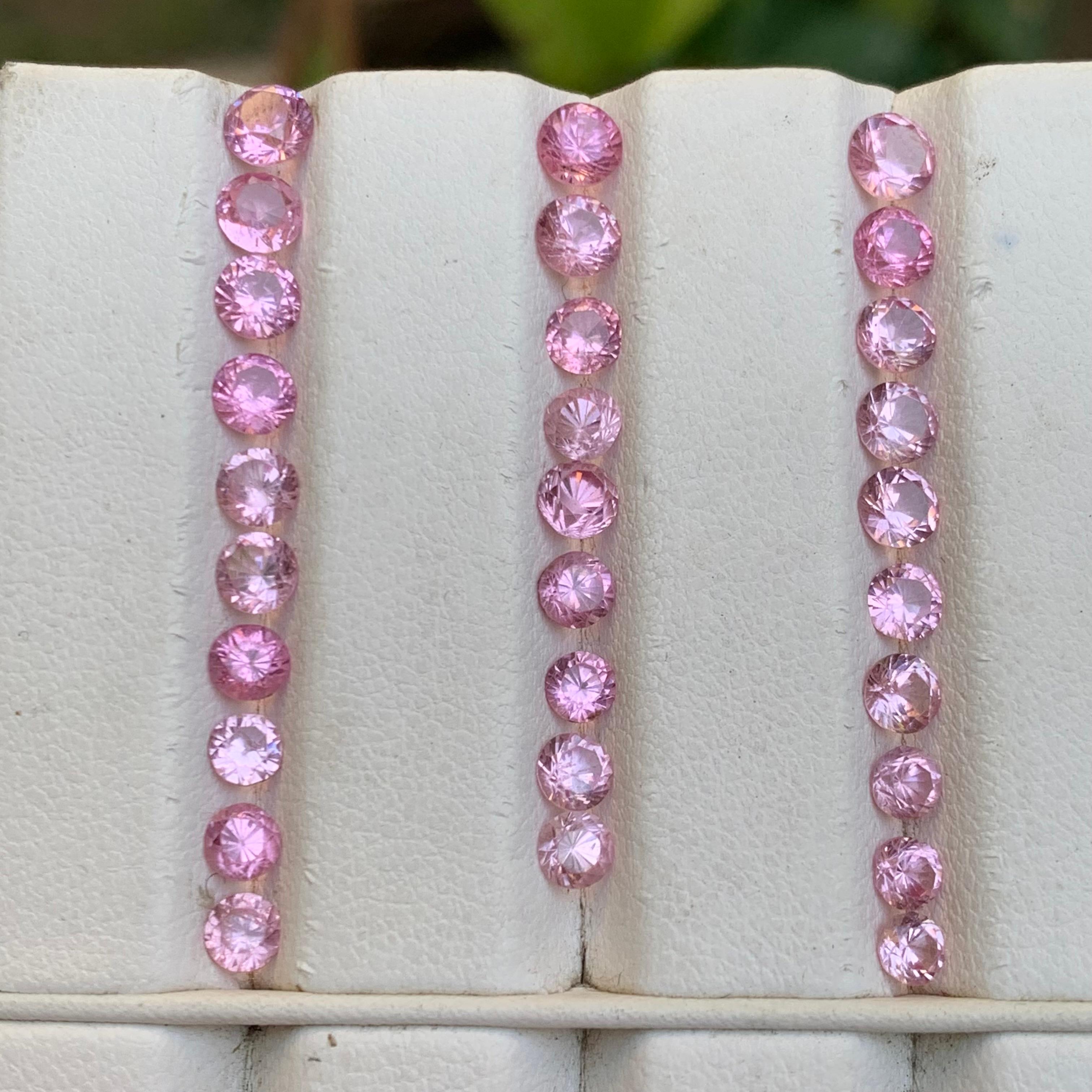 Femenino o masculino Vibrante Espinela Rosa Bebé 8.29 Ct Natural Lote de Piedras Preciosas Sueltas Tamaño Joyería