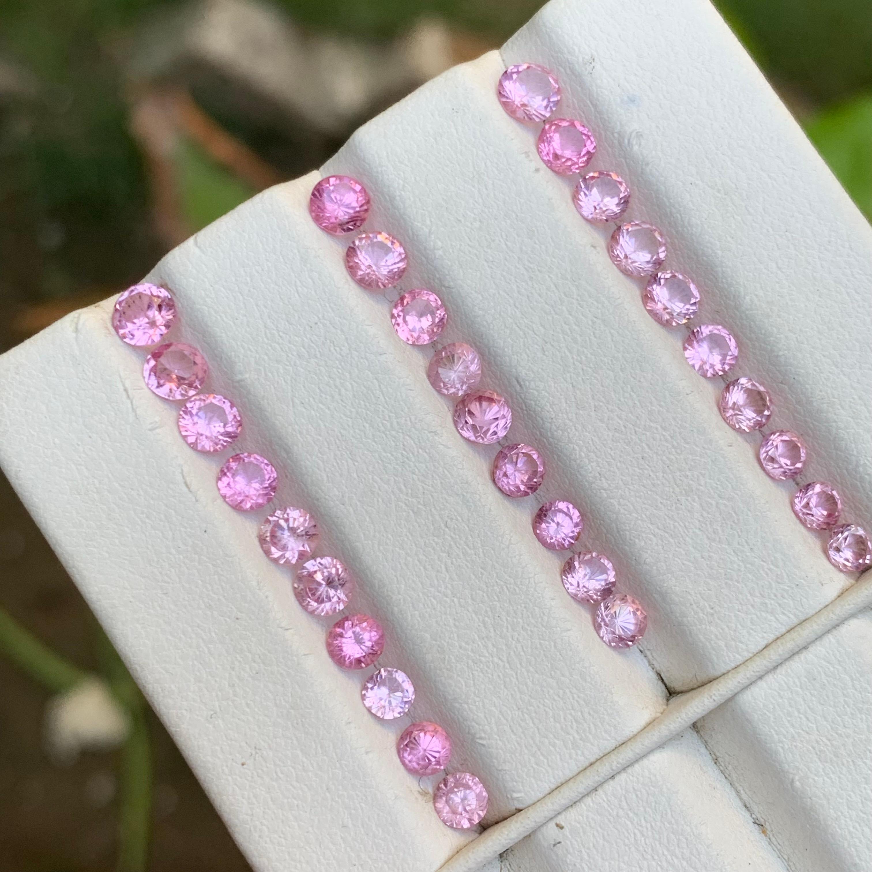 Vibrante Espinela Rosa Bebé 8.29 Ct Natural Lote de Piedras Preciosas Sueltas Tamaño Joyería 1