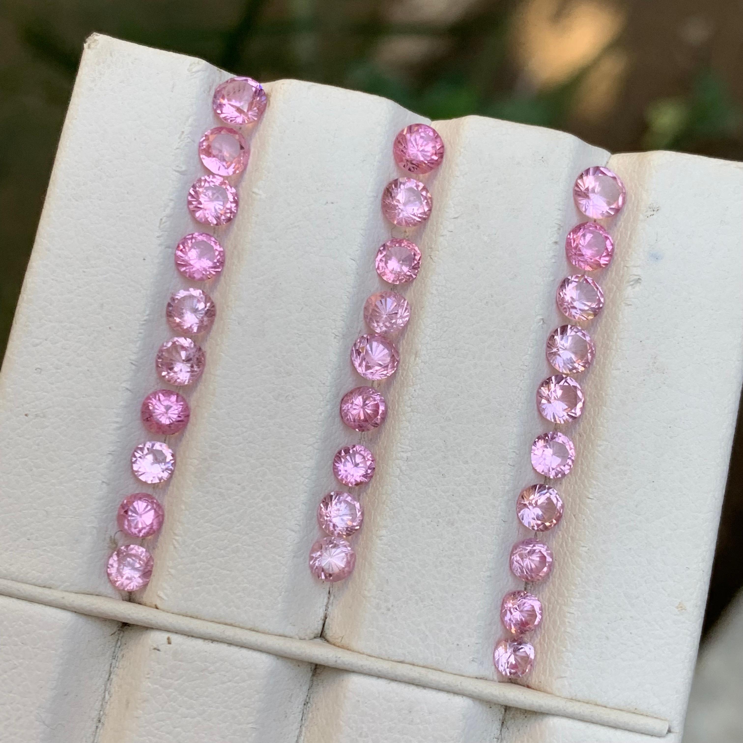 Vibrante Espinela Rosa Bebé 8.29 Ct Natural Lote de Piedras Preciosas Sueltas Tamaño Joyería 3