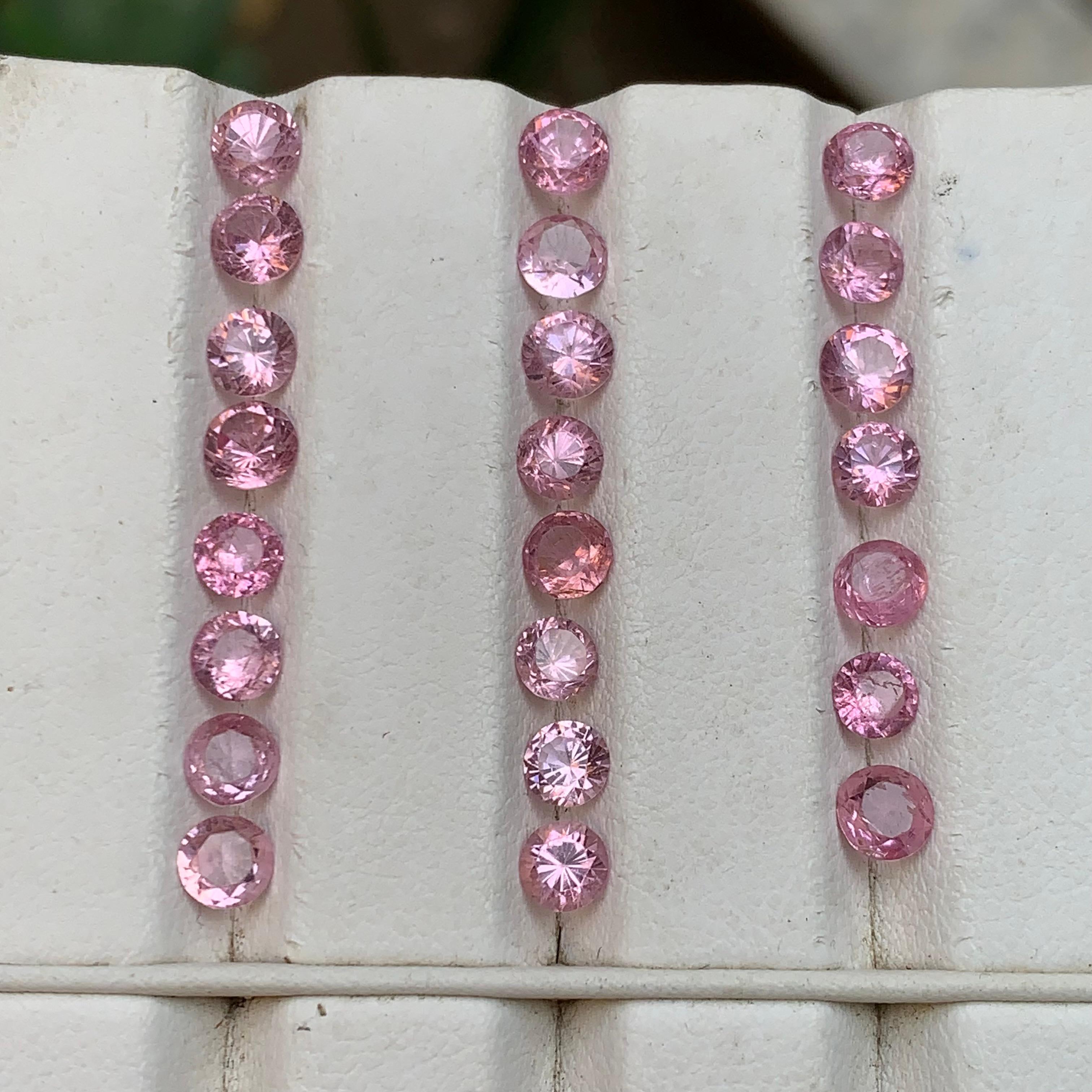 Spinello rosa vibrante 9,30 carati Nature Gemme sciolte Lotto di gioielli in vendita 4