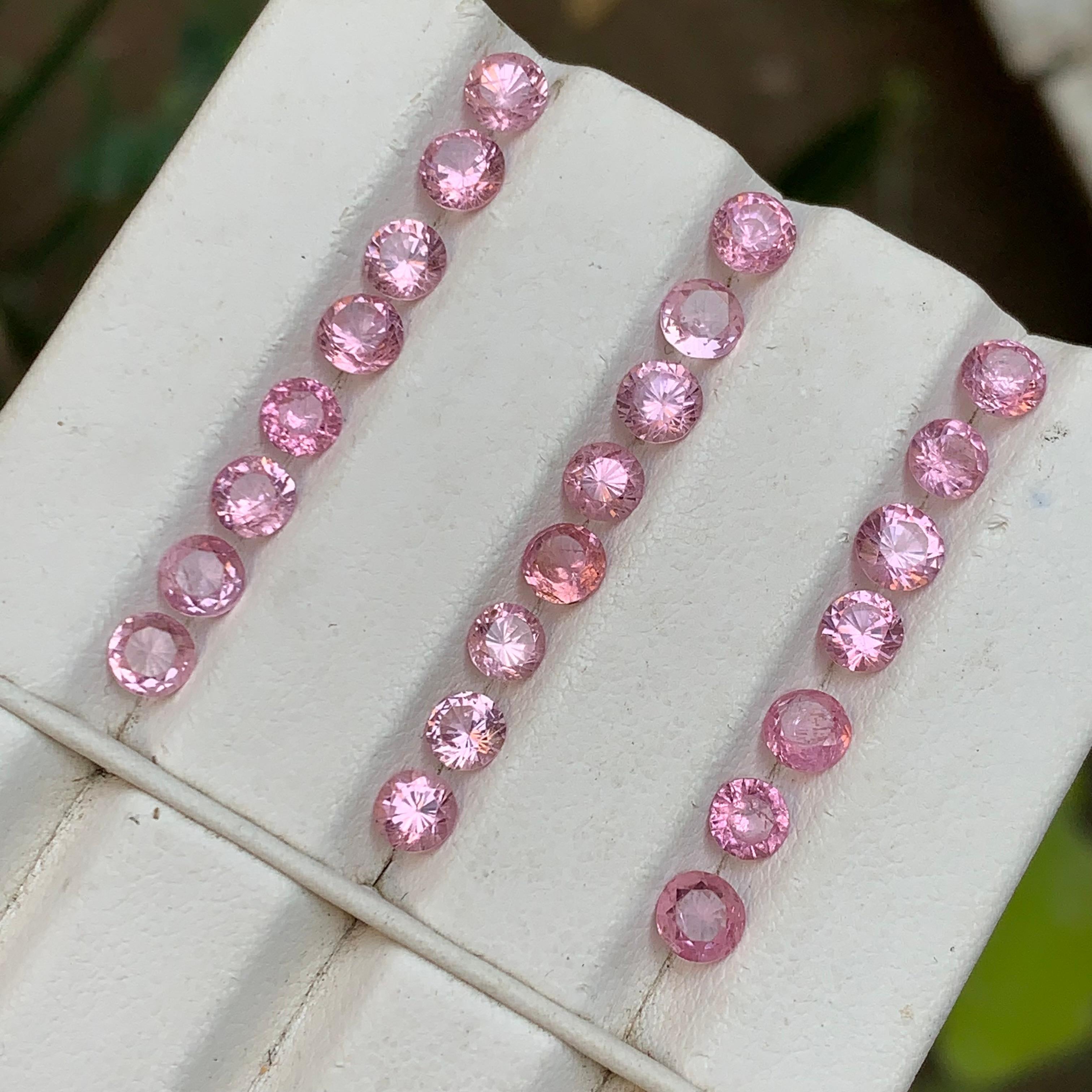 Spinello rosa vibrante 9,30 carati Nature Gemme sciolte Lotto di gioielli in vendita 5