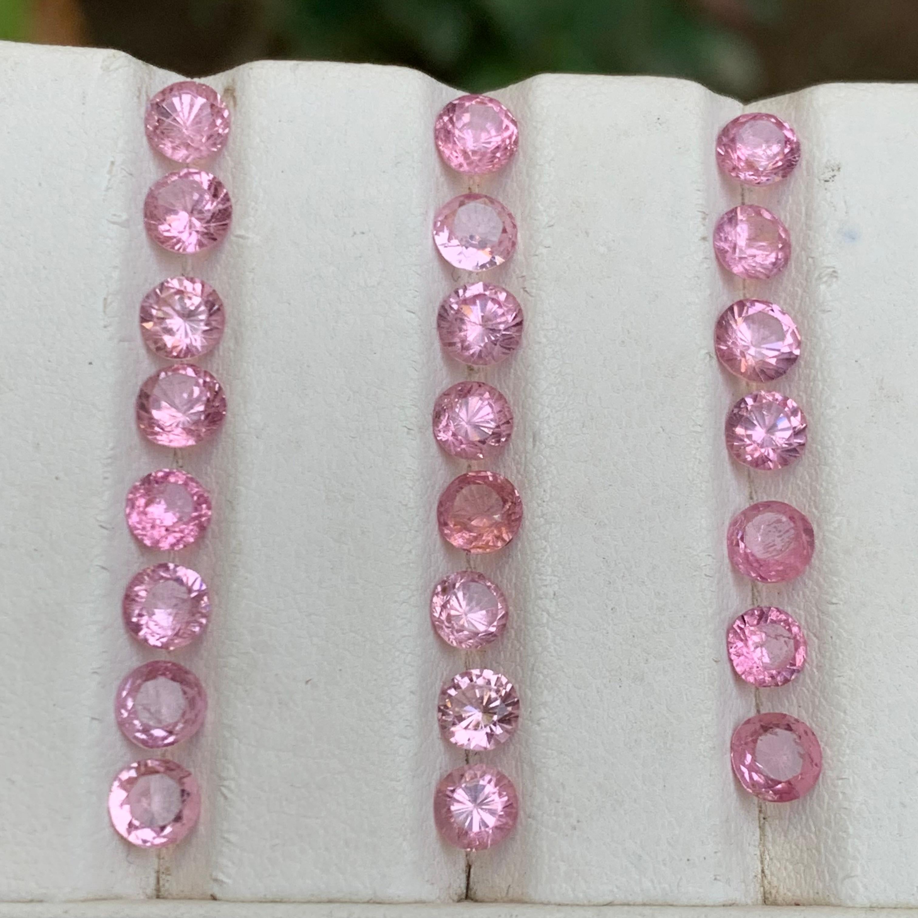 da uomo o donna Spinello rosa vibrante 9,30 carati Nature Gemme sciolte Lotto di gioielli in vendita