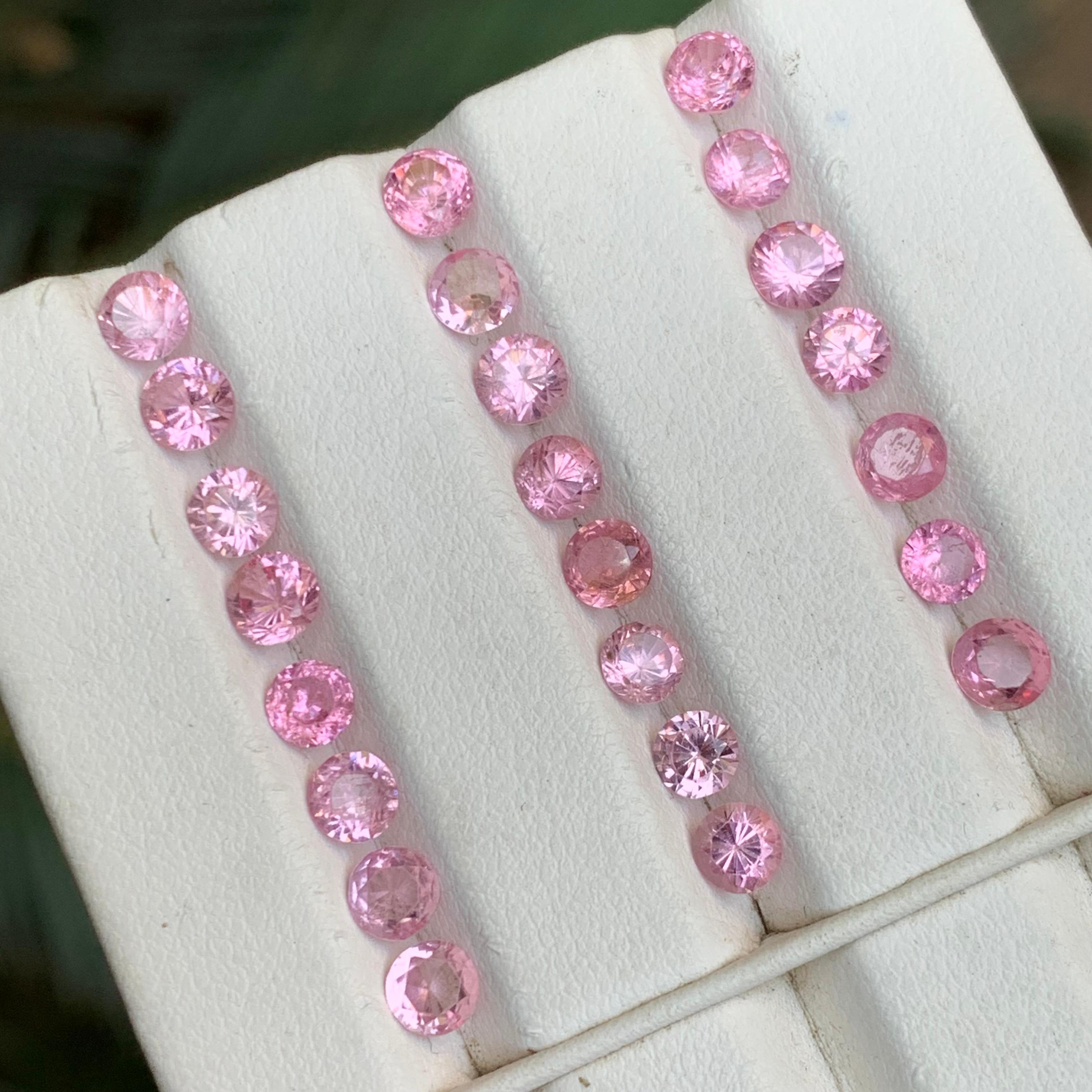 Spinello rosa vibrante 9,30 carati Nature Gemme sciolte Lotto di gioielli in vendita 3