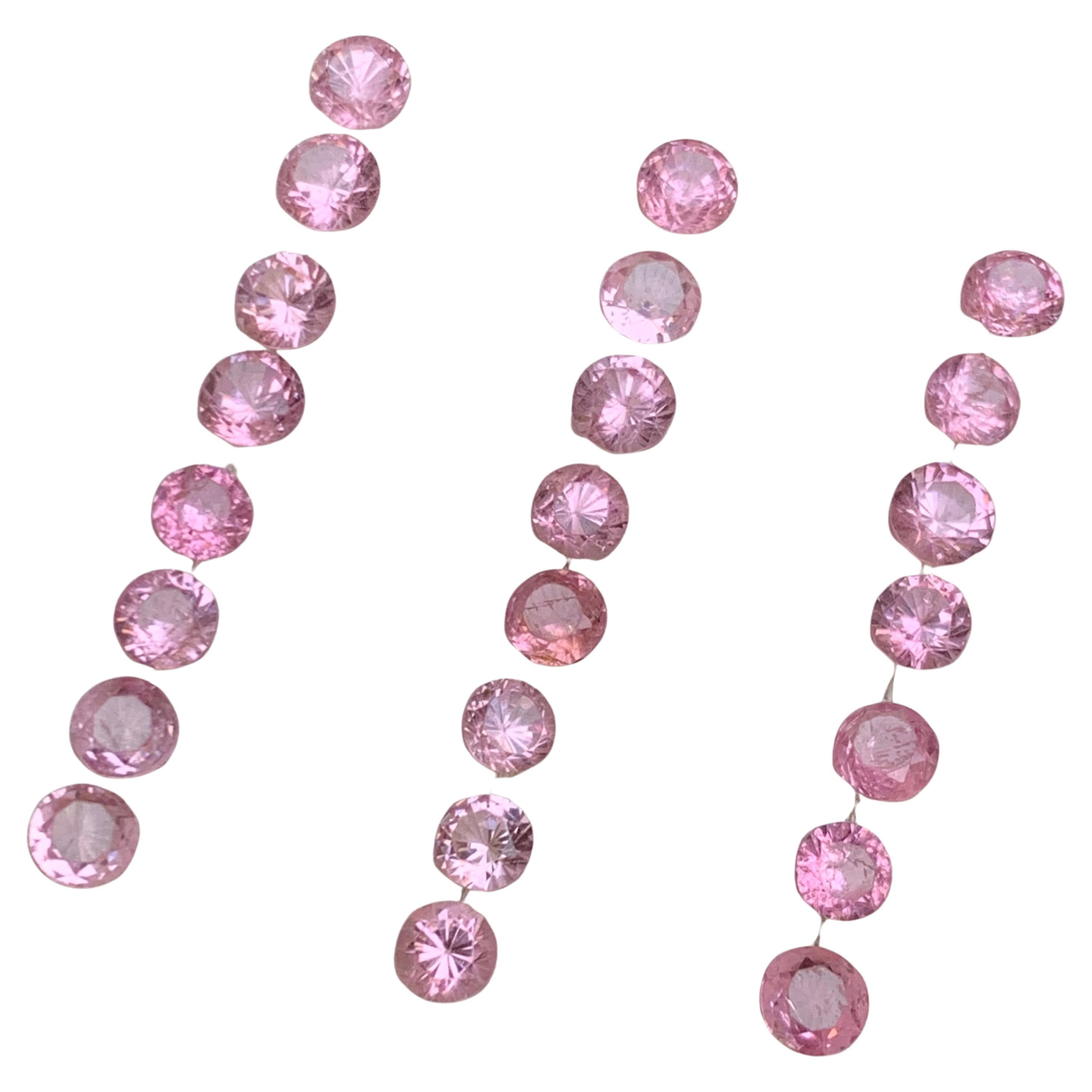 Spinello rosa vibrante 9,30 carati Nature Gemme sciolte Lotto di gioielli