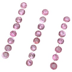 Spinello rosa vibrante 9,30 carati Nature Gemme sciolte Lotto di gioielli