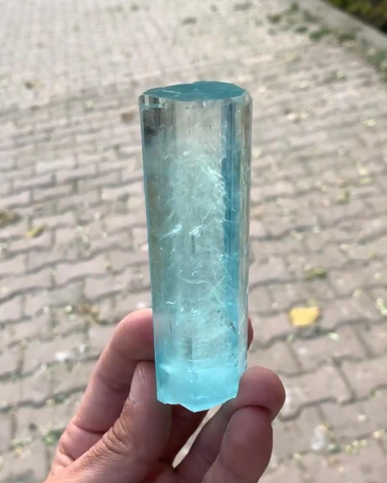 Pakistani Vibrant Blue Aquamarine Crystal With Excellent Quality From Pakistan For Sale