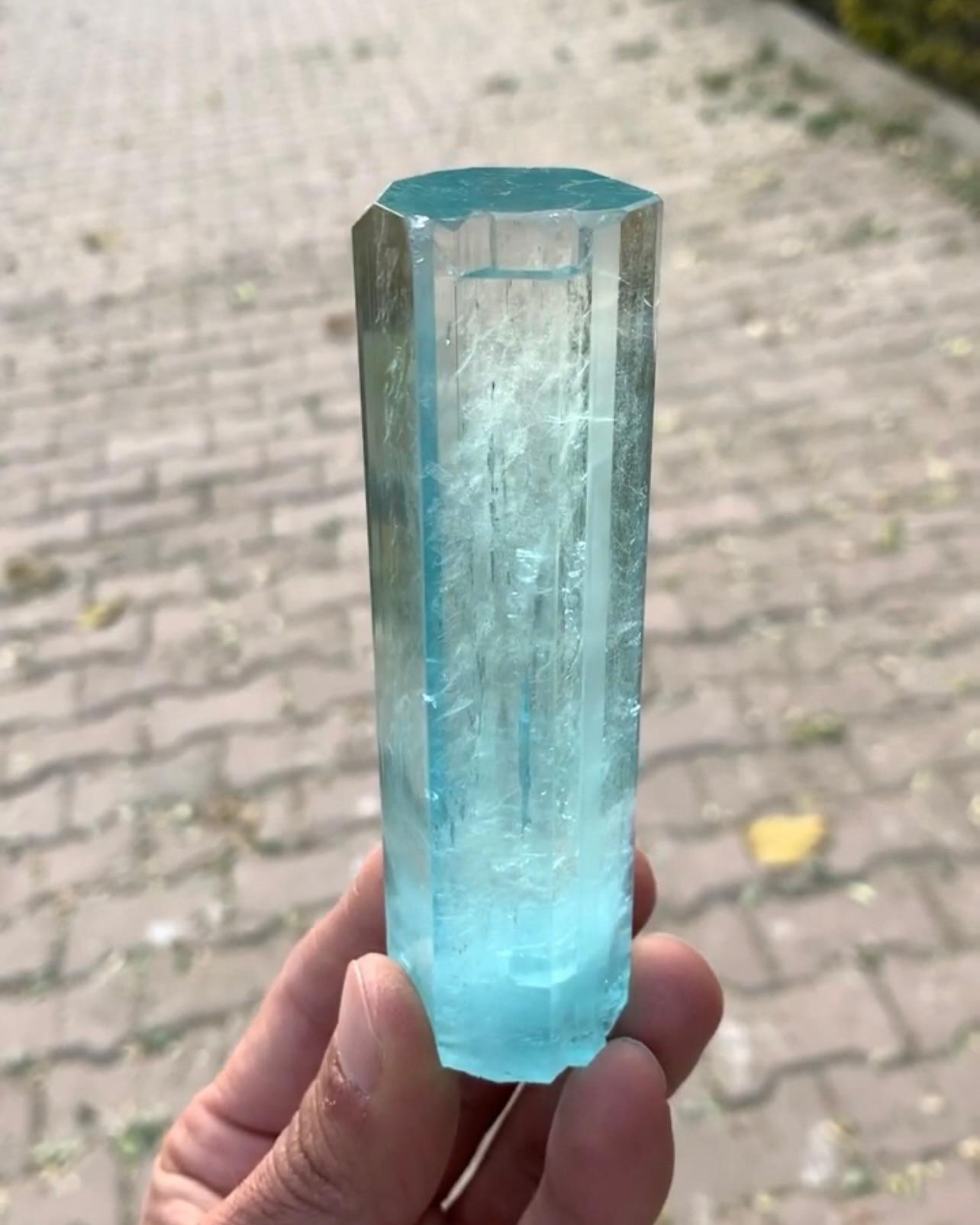 Vibrant Blue Aquamarine Crystal With Excellent Quality From Pakistan For Sale 1