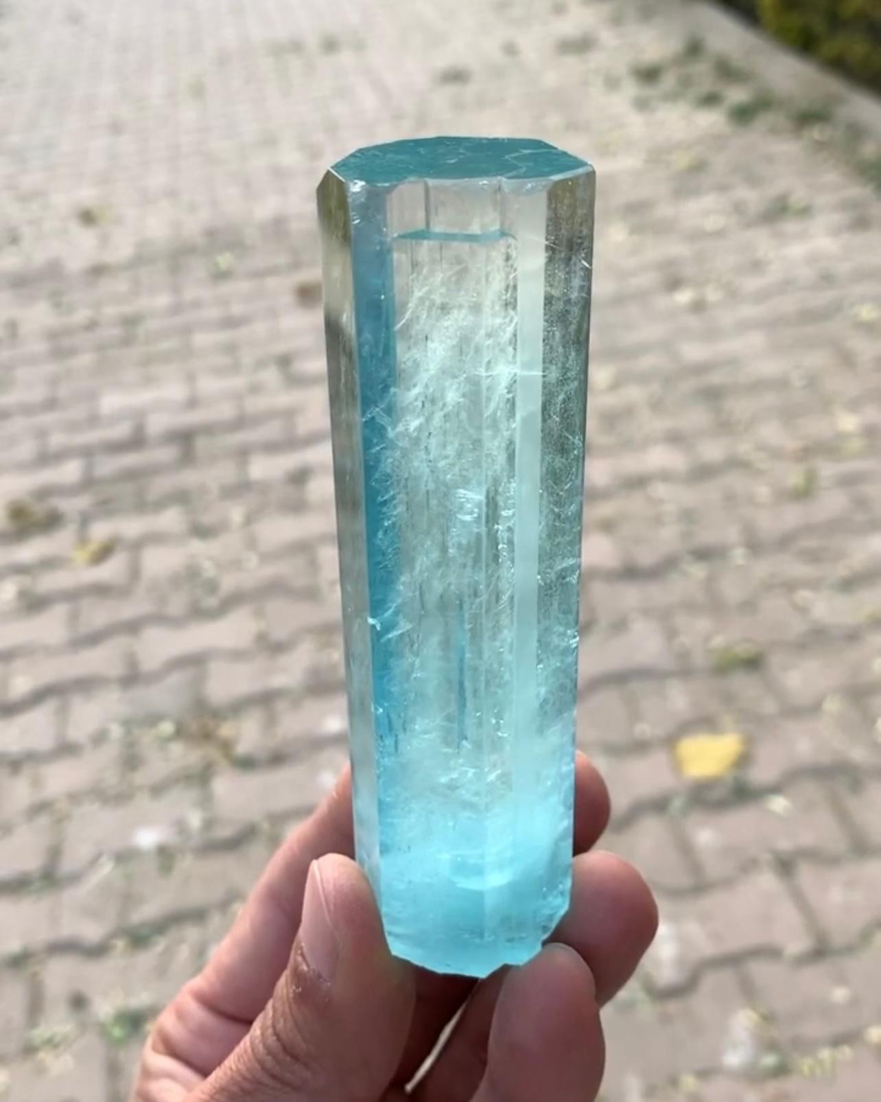 Vibrant Blue Aquamarine Crystal With Excellent Quality From Pakistan For Sale 2