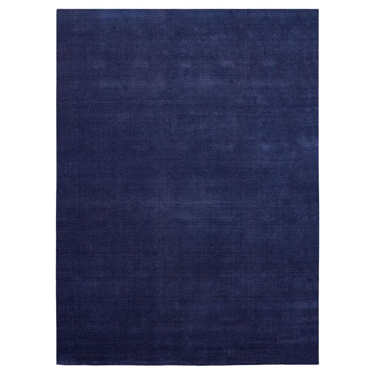 Vibrant Blue Earth Bamboo Carpet by Massimo Copenhagen For Sale