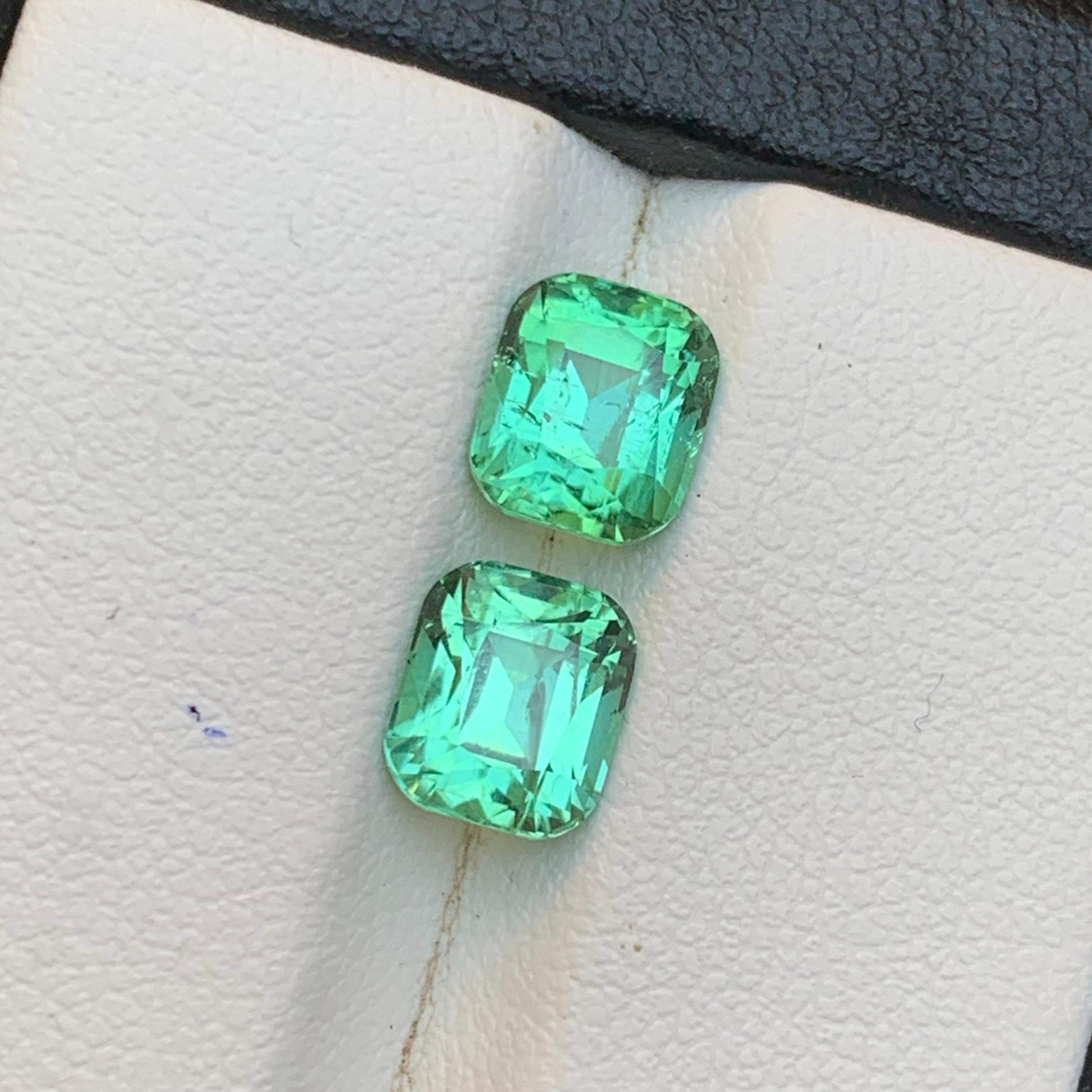 Vibrante gemma sfusa di tormalina naturale verde azzurra ben assortita per orecchini, collane, pendenti, bracciali o qualsiasi altro gioiello, tagliata a cuscino dall'Afghanistan di Kunar!

💎 TIPO DI GEMMA: Tormalina
⚖️ PESO: 3,40 Carati
🪚 FORMA E