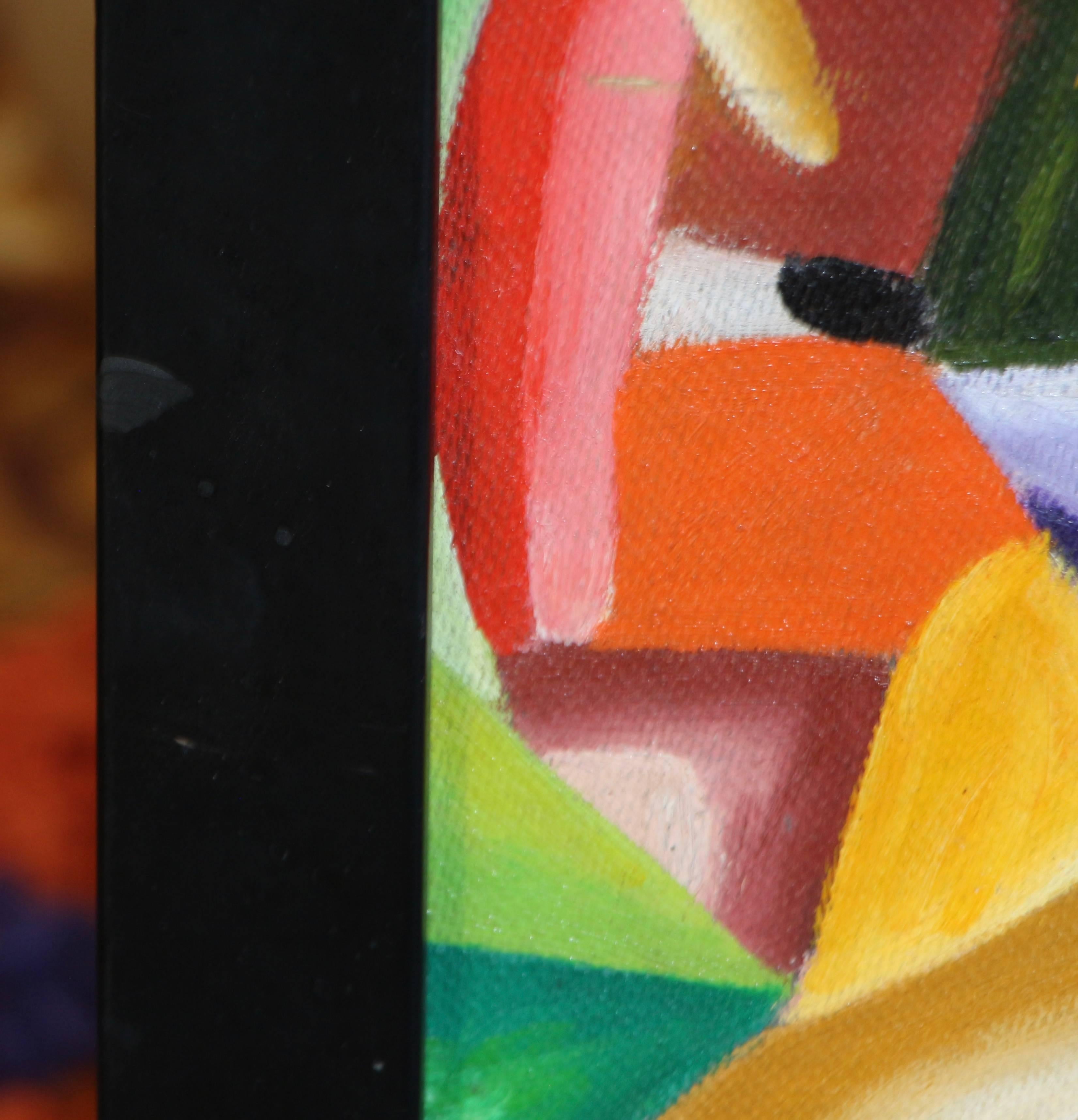 Pittura vivace e colorata firmata Paubak in vendita 9
