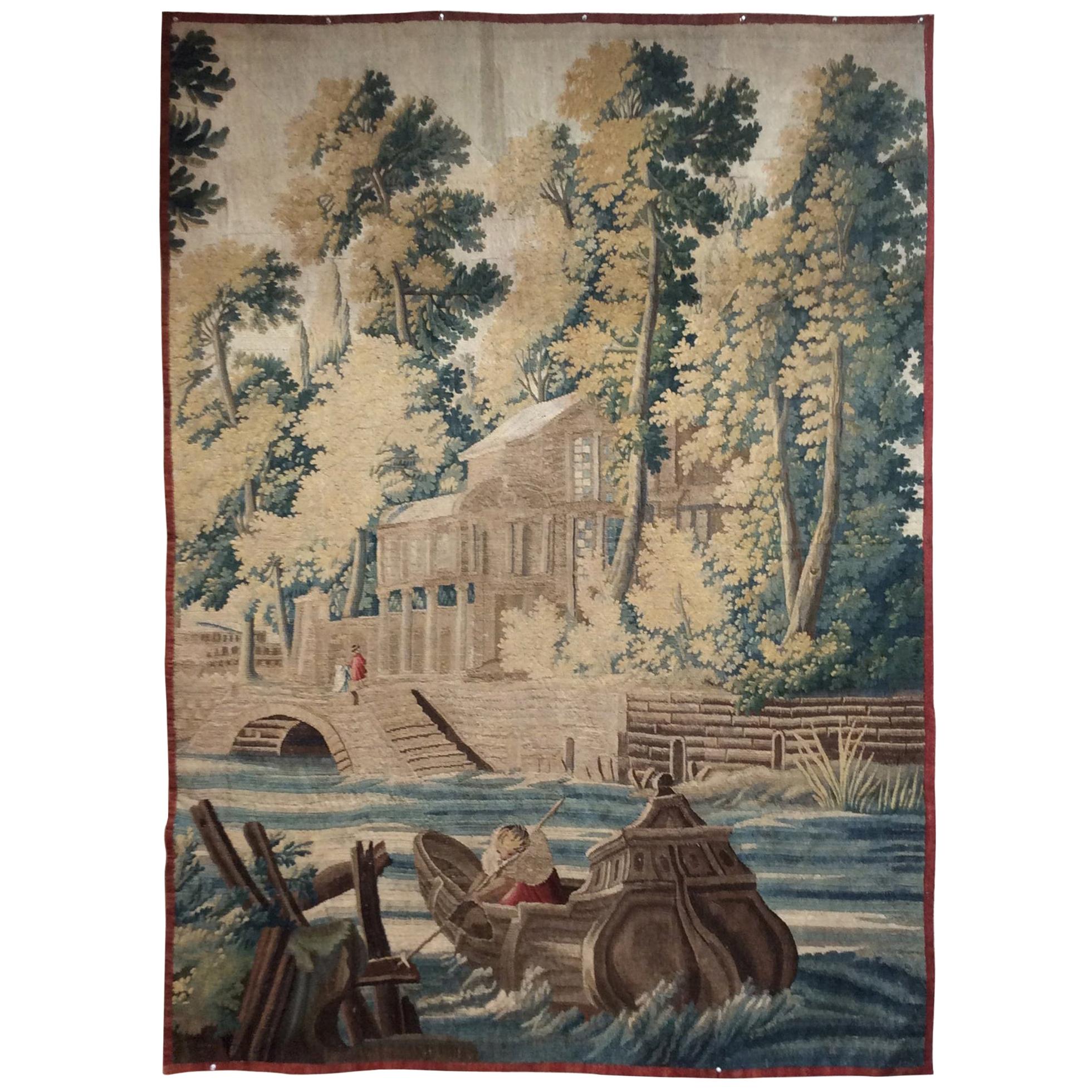 Vibrant Flemish Tapestry, circa 1700