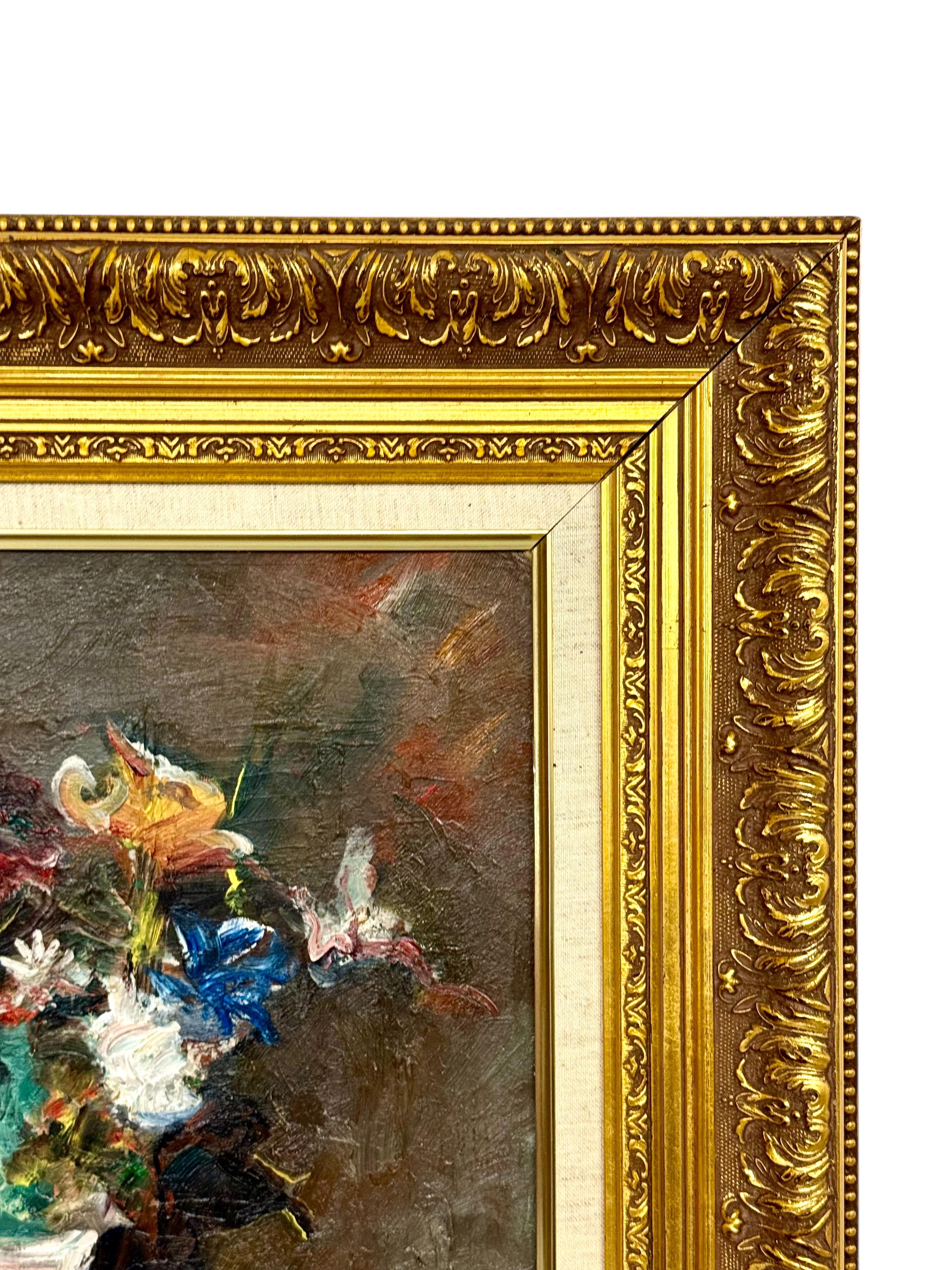 Vibrante bodegón floral con cuenco de porcelana de Jean-François Thomas en venta 1
