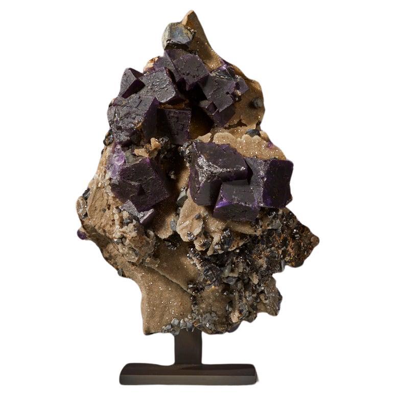 Vibrant Fluorite: A Radiant Gem with Galena from the USA