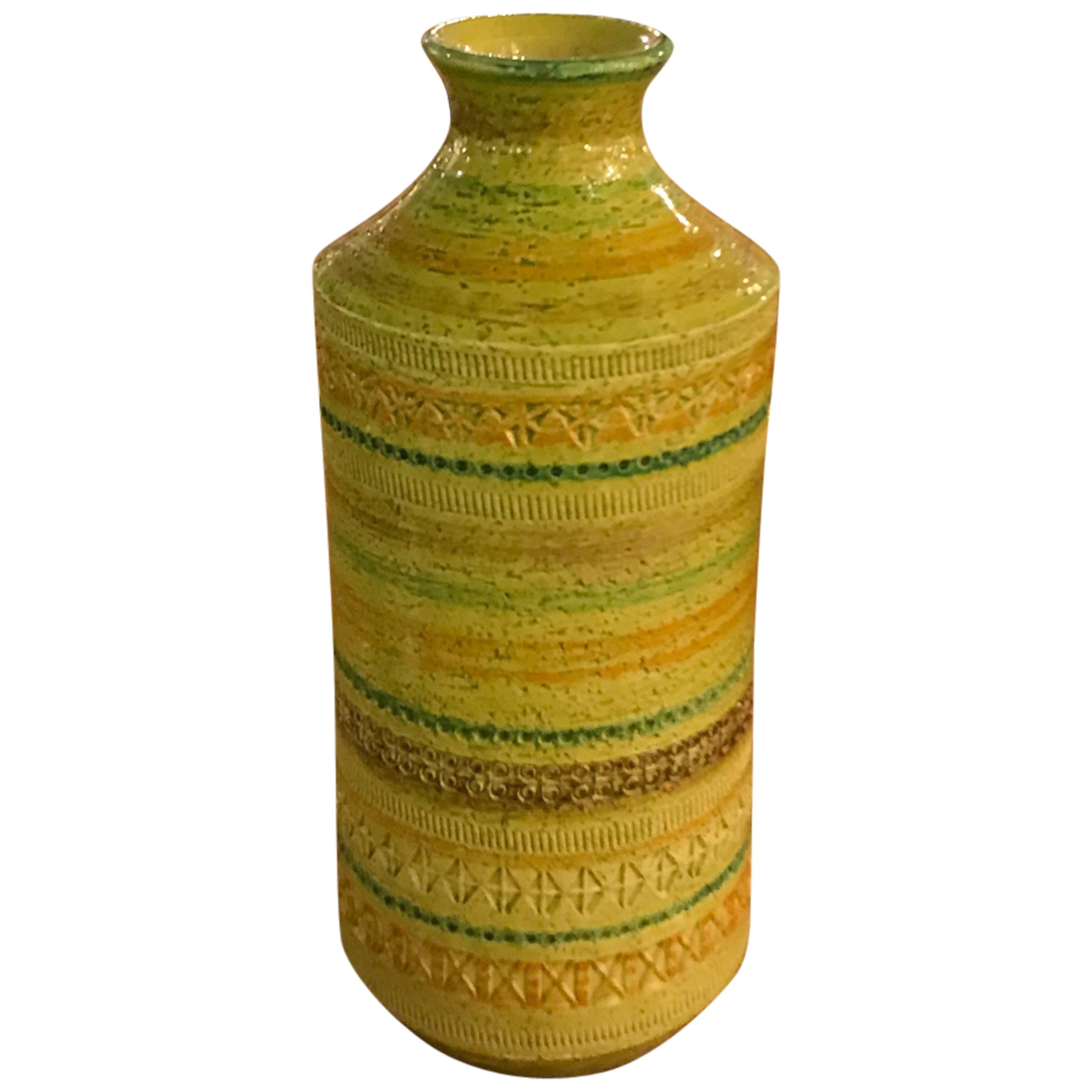Vibrant Glazed Aldo Londi Vase by Rosenthal
