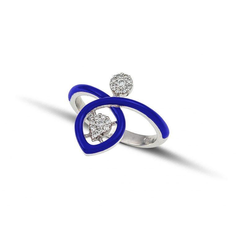 100% Recycled 14 K White Gold

Diamonds

Enamel

Ring size: on order

In the arts, maximalism, a reaction against minimalism, is an aesthetic of excess.

The philosophy can be summarized as “more is more’.

If minimalism has been referred to as the