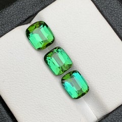 Vibrant Green & a Bluish Green Natural Tourmaline Loose Gemstones 5.90 Ct Jewel