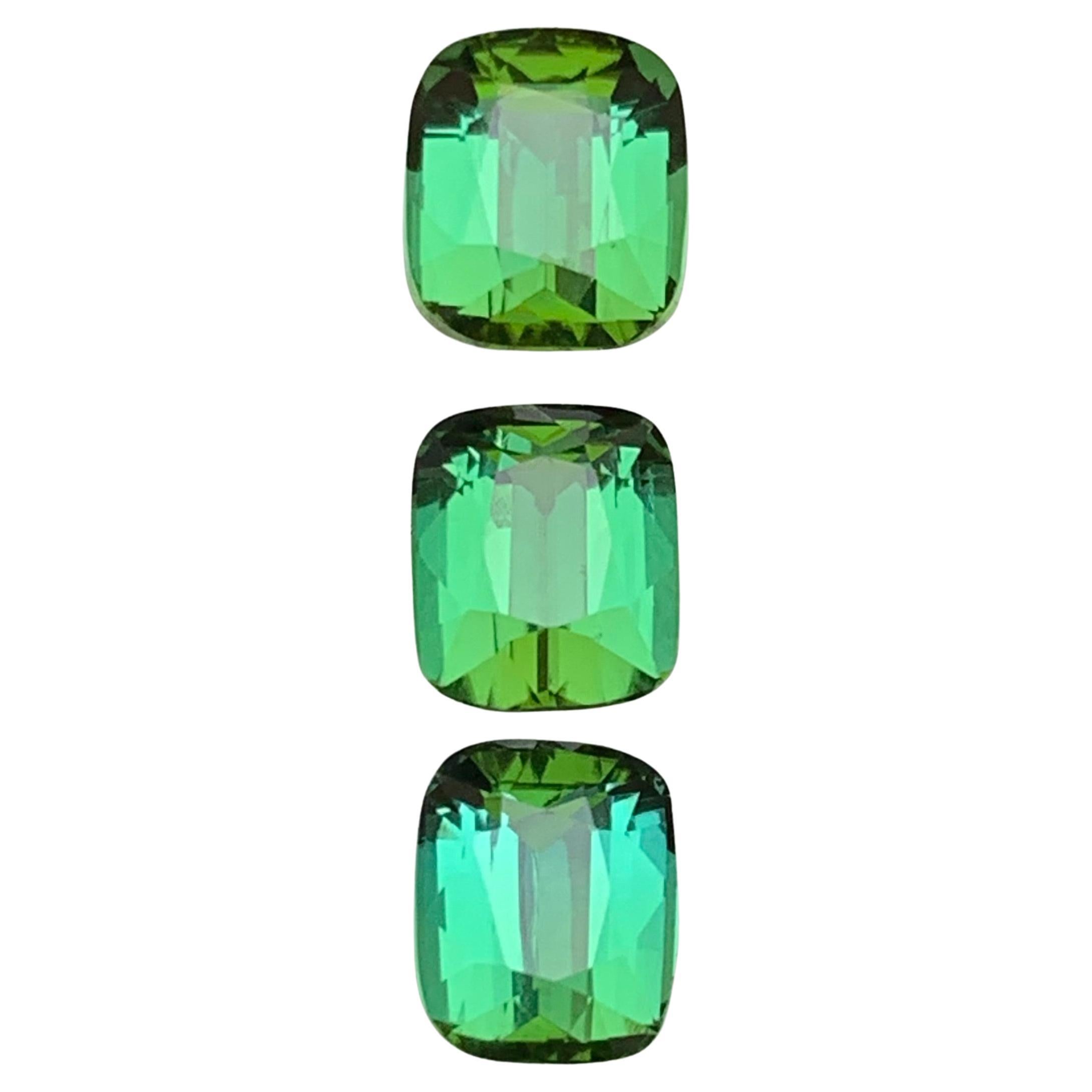 Vibrant Green & a Bluish Green Natural Tourmaline Loose Gemstones 5.90 Ct Jewel