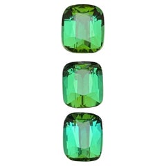 Vibrant Green & a Bluish Green Natural Tourmaline Loose Gemstones 5.90 Ct Jewel