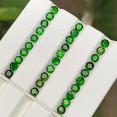 Leuchtend grünes natürliches Diopside Calibrated Größe Lose Edelsteine Lose Lot 9,20 Karat Rund