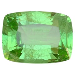 Vibrant Green Natural Peridot 11.20 Carat Cushion Cut Loose Gemstone for Ring