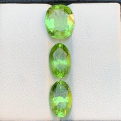 Leuchtend grüner natürlicher Peridot, 6,53 Karat, ovaler Schliff, lose Edelsteine für Schmuck