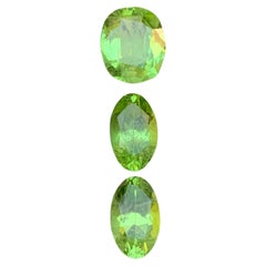 Leuchtend grüner natürlicher Peridot, 6,53 Karat, ovaler Schliff, lose Edelsteine für Schmuck