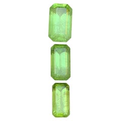 Leuchtend grüne, natürliche Peridot-Edelsteine im Smaragdschliff, 8 Karat, lose Edelsteine für Schmuck