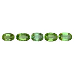 Vibrant Green Natural Peridot Oval Cut 6.85 Ct Loose Gemstones Parcel, Pakistan