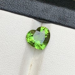 Vibrant Green Natural Tourmaline 2.07 Carat Pear Cut Loose Gemstone for Ring