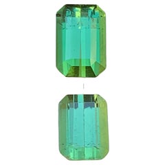 Vibrant Green Natural Tourmaline Loose Gemstones 3.00Ct Emerald Cut for Jewelry