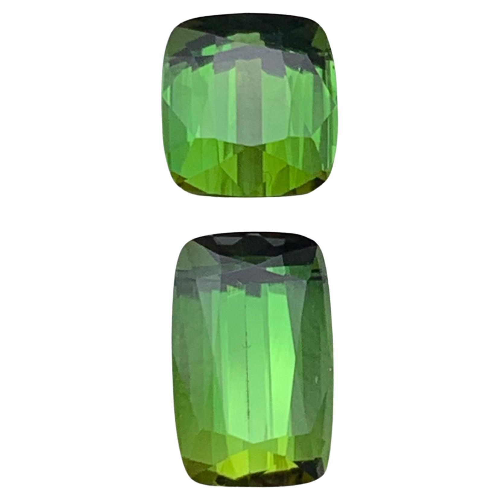 Leuchtend grüner natürlicher Turmalin, lose Edelsteine, 3,20 Karat-Ring, Anhänger-Schmuck