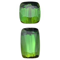 Leuchtend grüner natürlicher Turmalin, lose Edelsteine, 3,20 Karat-Ring, Anhänger-Schmuck