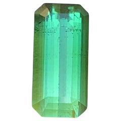 Lebendiges Grün Natürlicher Turmalin Ring Loser Edelstein 3 Ct Smaragd-Schliff-Schmuck