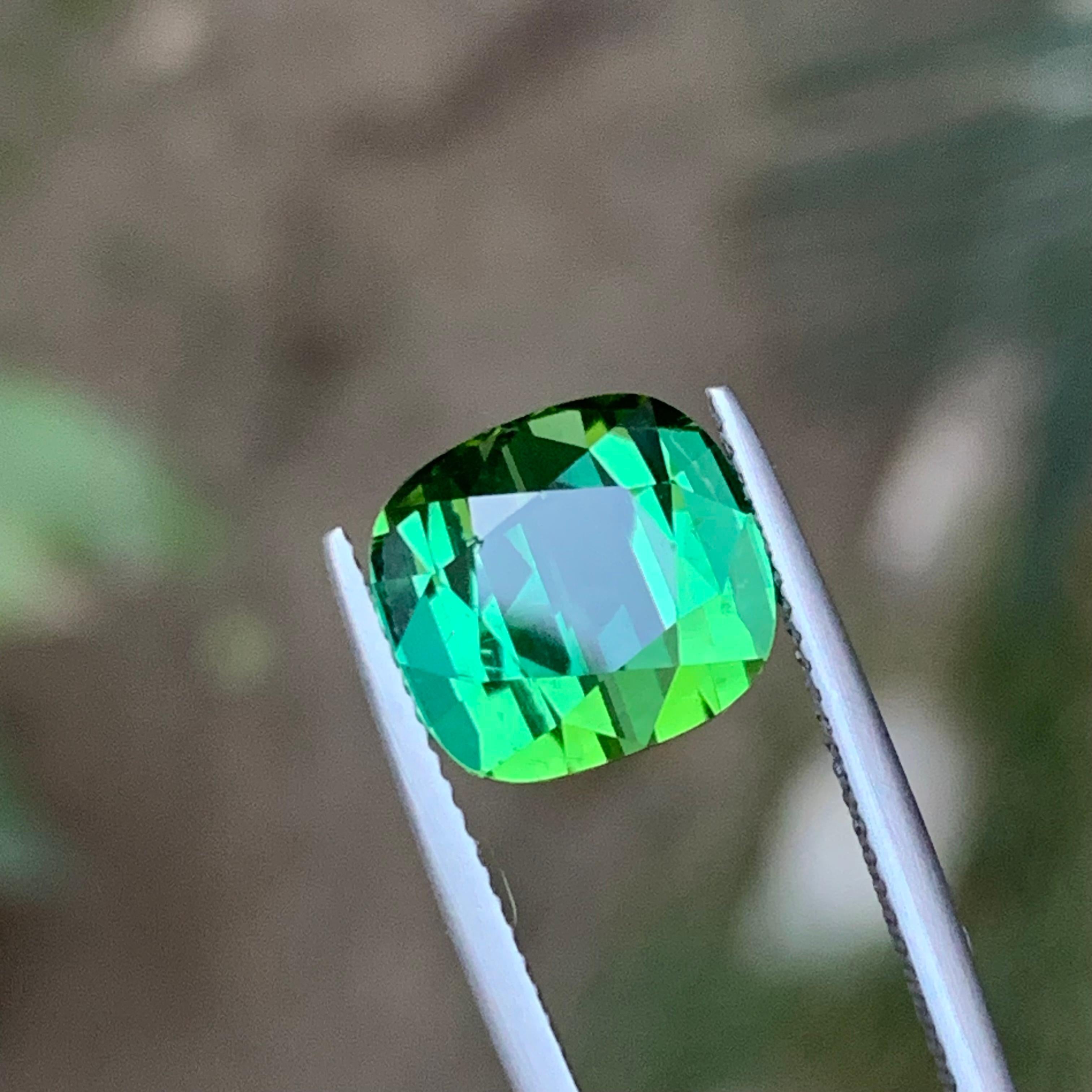 Vibrant Green Natural Tourmaline Loose Gemstone for Ring, Necklace Pendant, Bracelet or any other Jewelry Setting Cushion Cut!!

💎 GEMSTONE TYPE: Tourmaline
⚖️ WEIGHT: 7.40 Carat
🪚 SHAPE & CUT: Cushion Cut
📏 SIZE (MM): 9.97 x 10.91 x 8.60
🌈