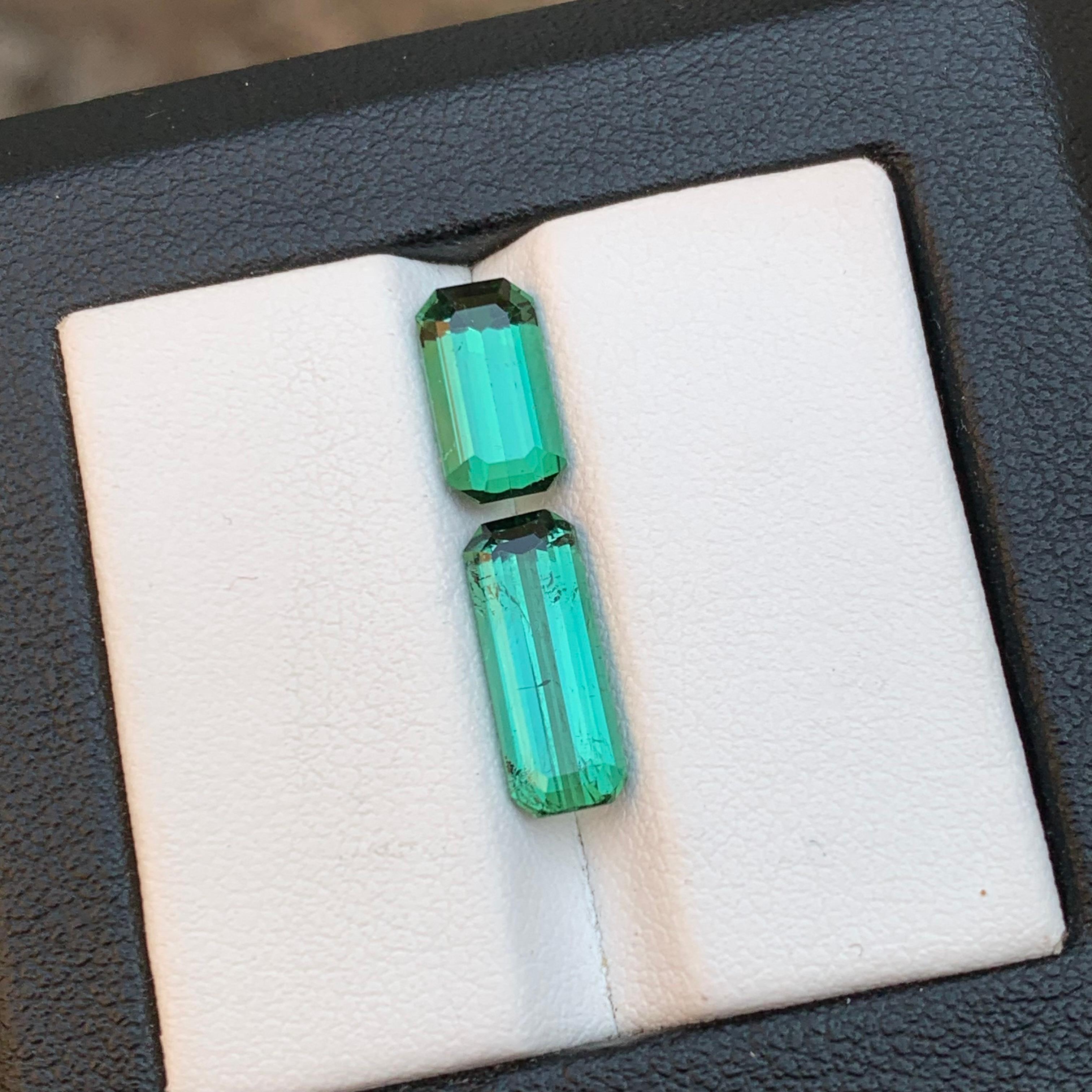 Vibrant Green Natural Tourmaline Ring, Pendant Loose Gemstones 4.35 Ct-Jewelry For Sale 5