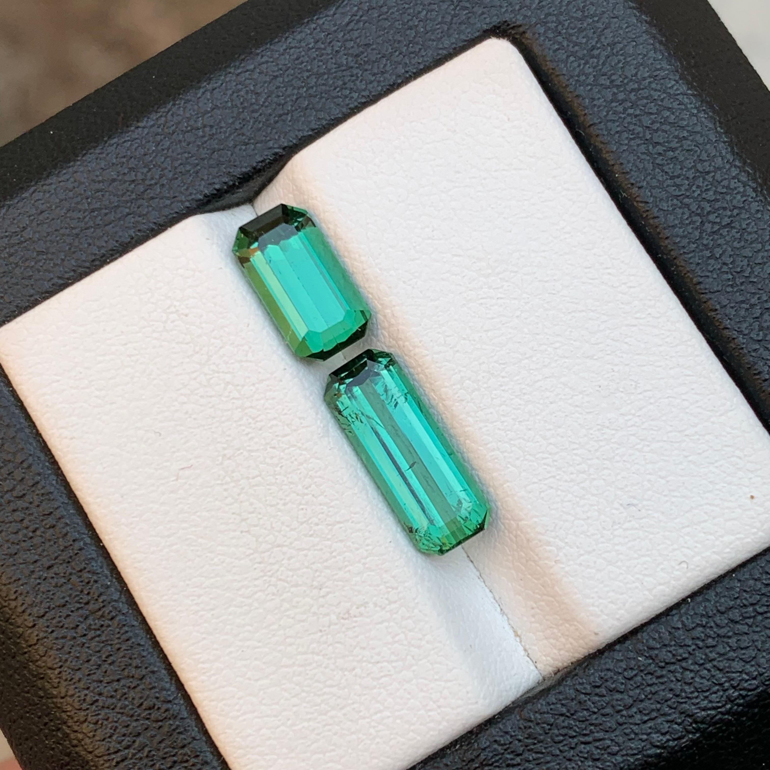 Vibrant Green Natural Tourmaline Ring, Pendant Loose Gemstones 4.35 Ct-Jewelry For Sale 6