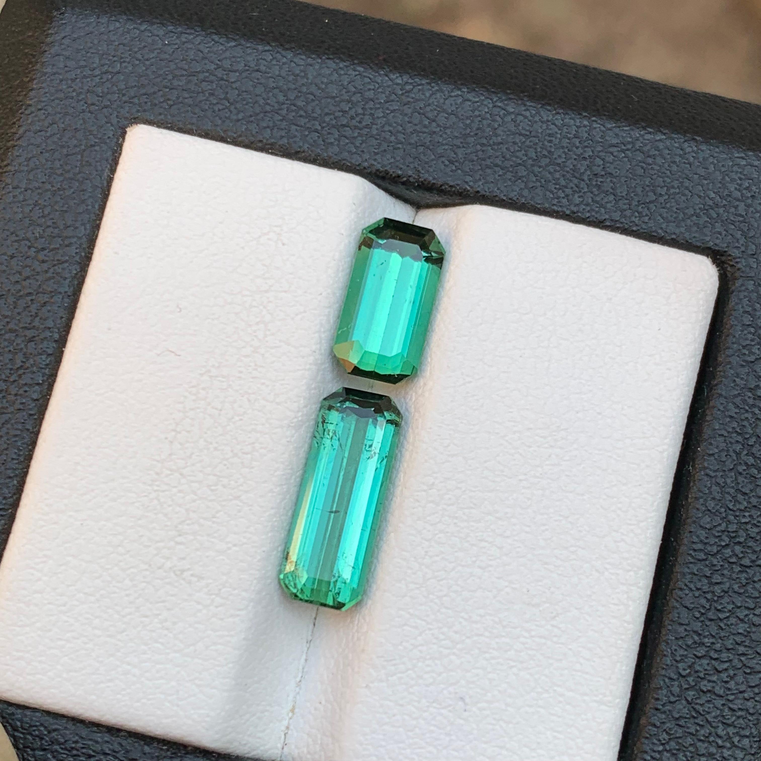 Vibrant Green Natural Tourmaline Ring, Pendant Loose Gemstones 4.35 Ct-Jewelry For Sale 7