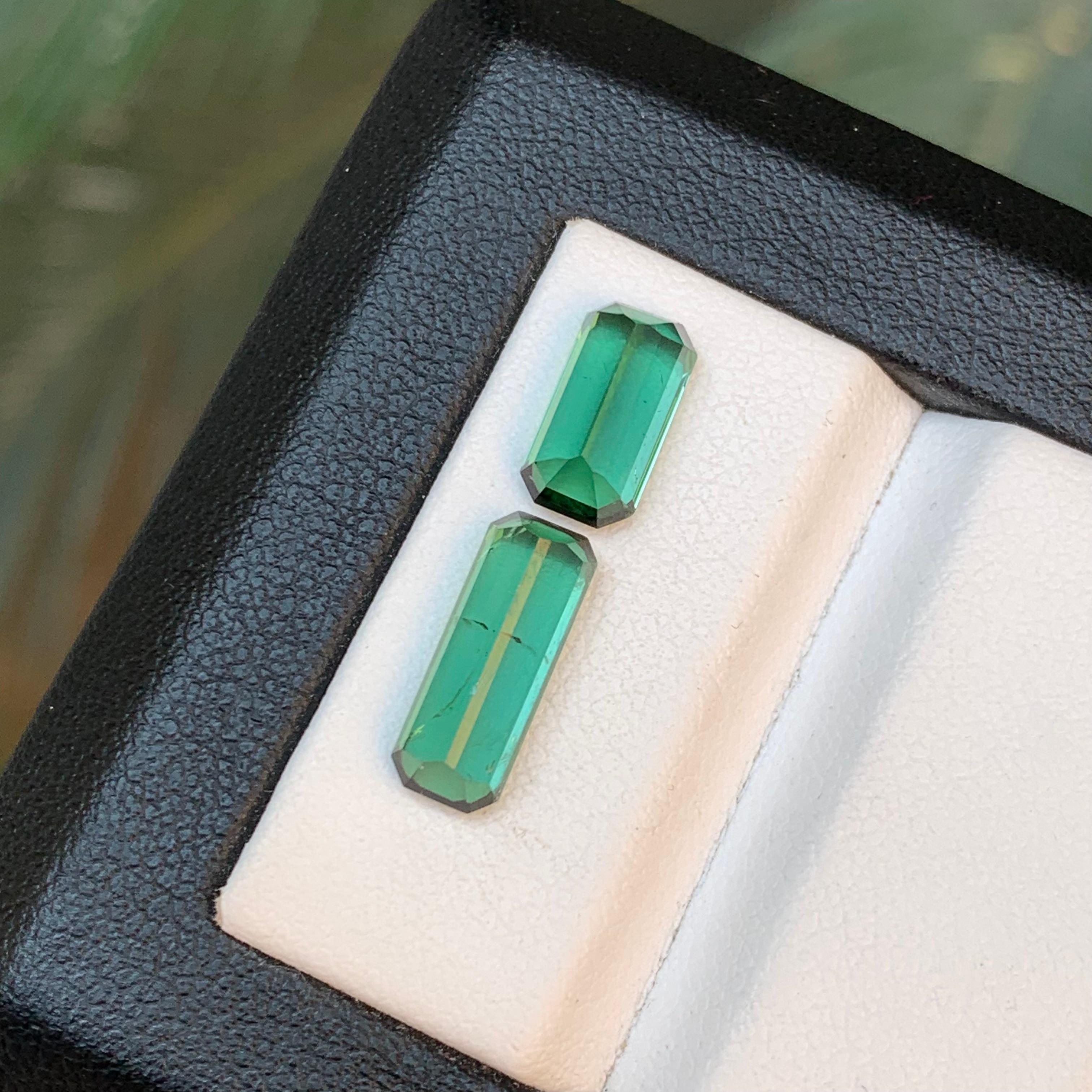 Vibrant Green Natural Tourmaline Ring, Pendant Loose Gemstones 4.35 Ct-Jewelry For Sale 2