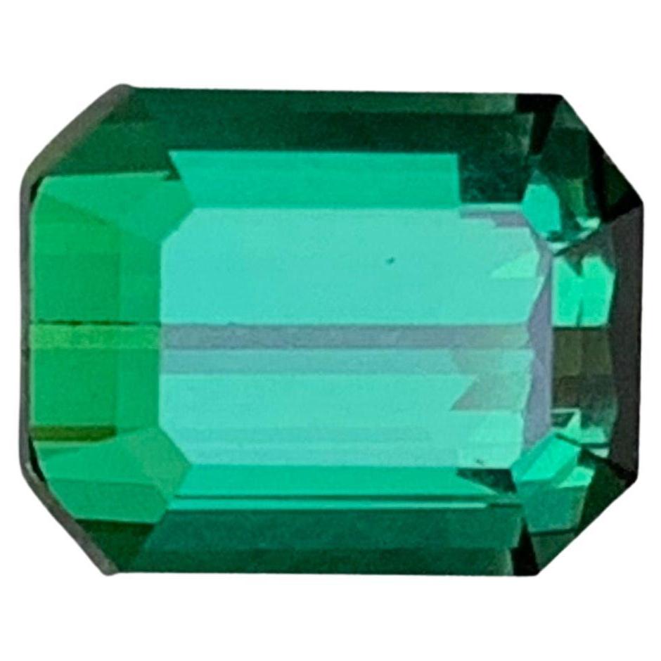Vibrant Green Tourmaline 2.47 Carat Emerald Cut Natural Loose Gemstone for Ring
