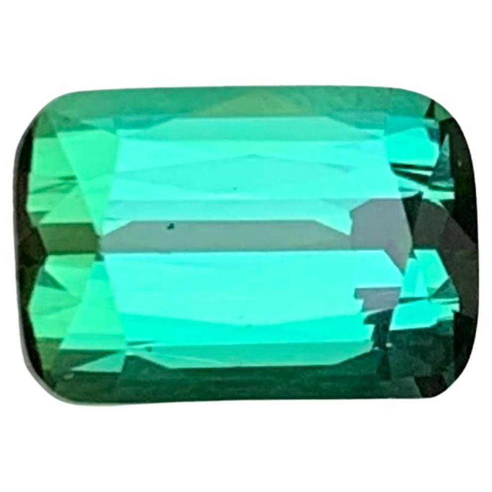 Vibrant Green Tourmaline 3.06 Carat Cushion Cut Natural Loose Gemstone for Ring