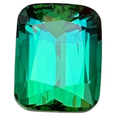 Vibrant Green Tourmaline 3.60 Carat Cushion Cut Natural Loose Gemstone for Ring