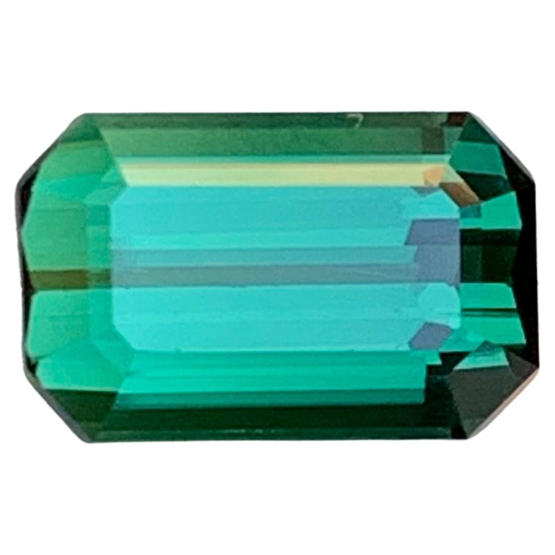Vibrant Green Tourmaline 4.15 Ct Emerald Cut Natural Loose Gemstone for Ring